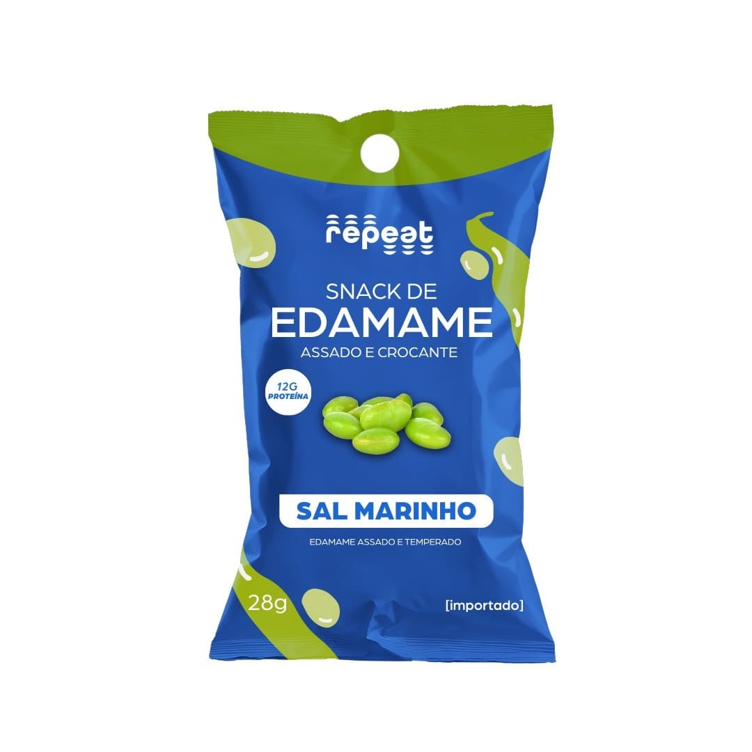 Snack de Edamame Sal Marinho 28g - Repeat