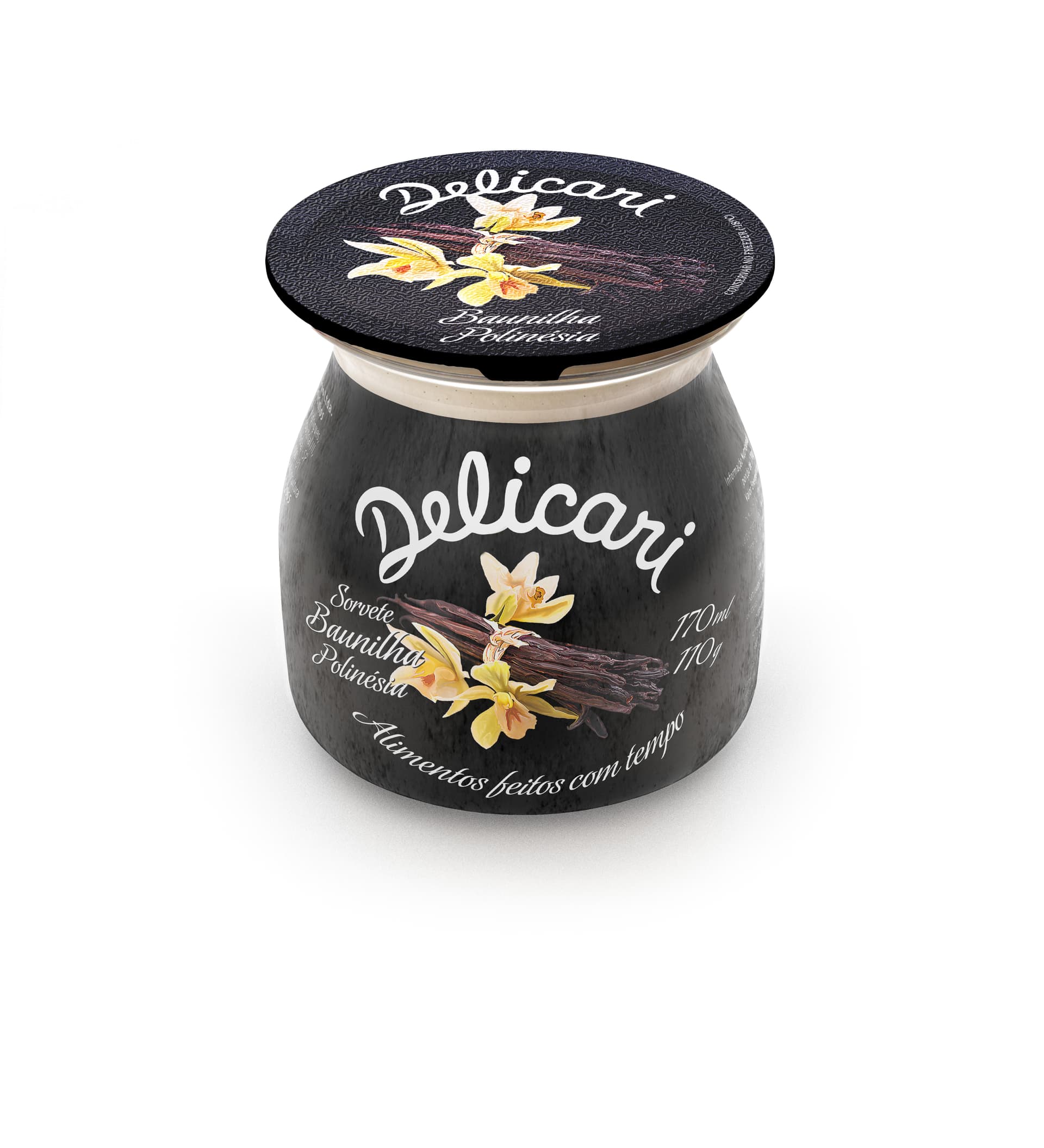 Sorvete de Baunilha 110g - Delicari