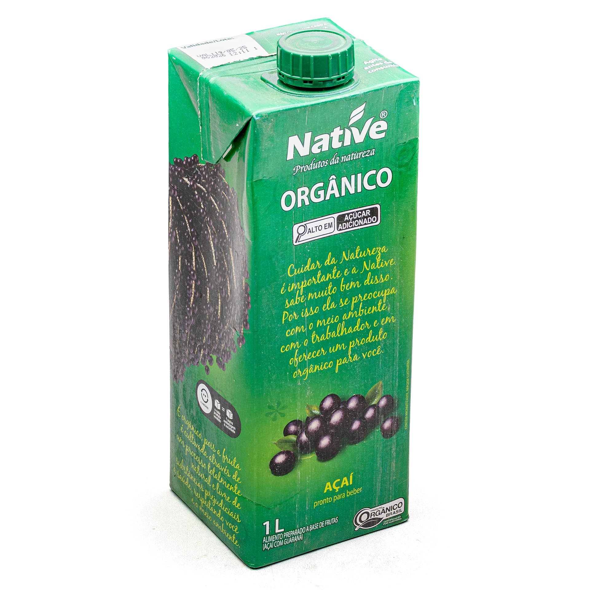 Suco Açaí com Guaraná Orgânico 1L - Native