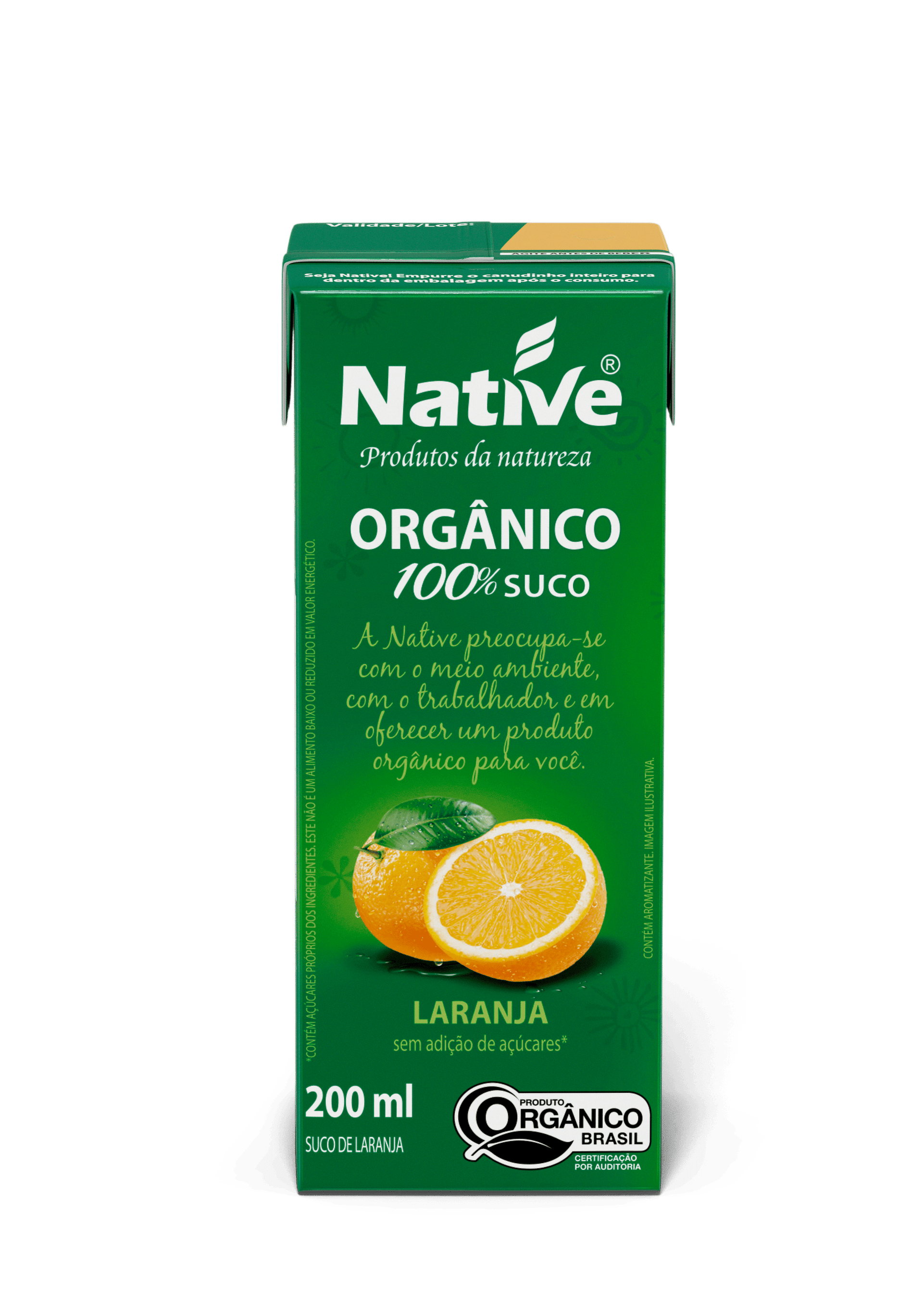 Suco de Laranja Orgânico 200ml - Native