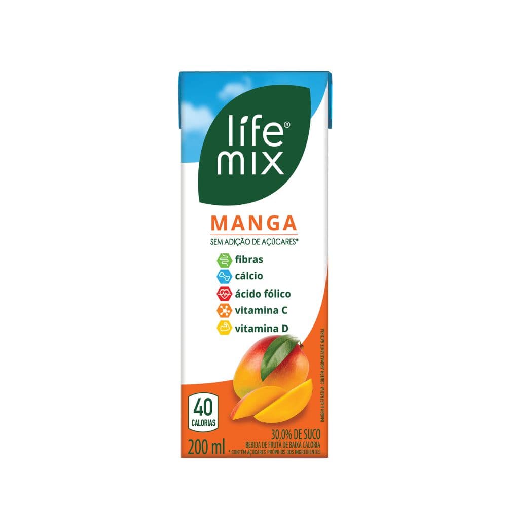 Suco de Manga Baixa Caloria 200ml - Life Mix