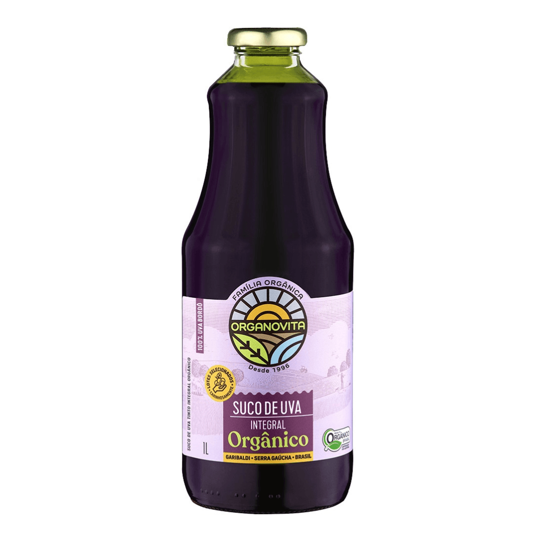 Suco de Uva Bordô Orgânico 1 L - Organovita