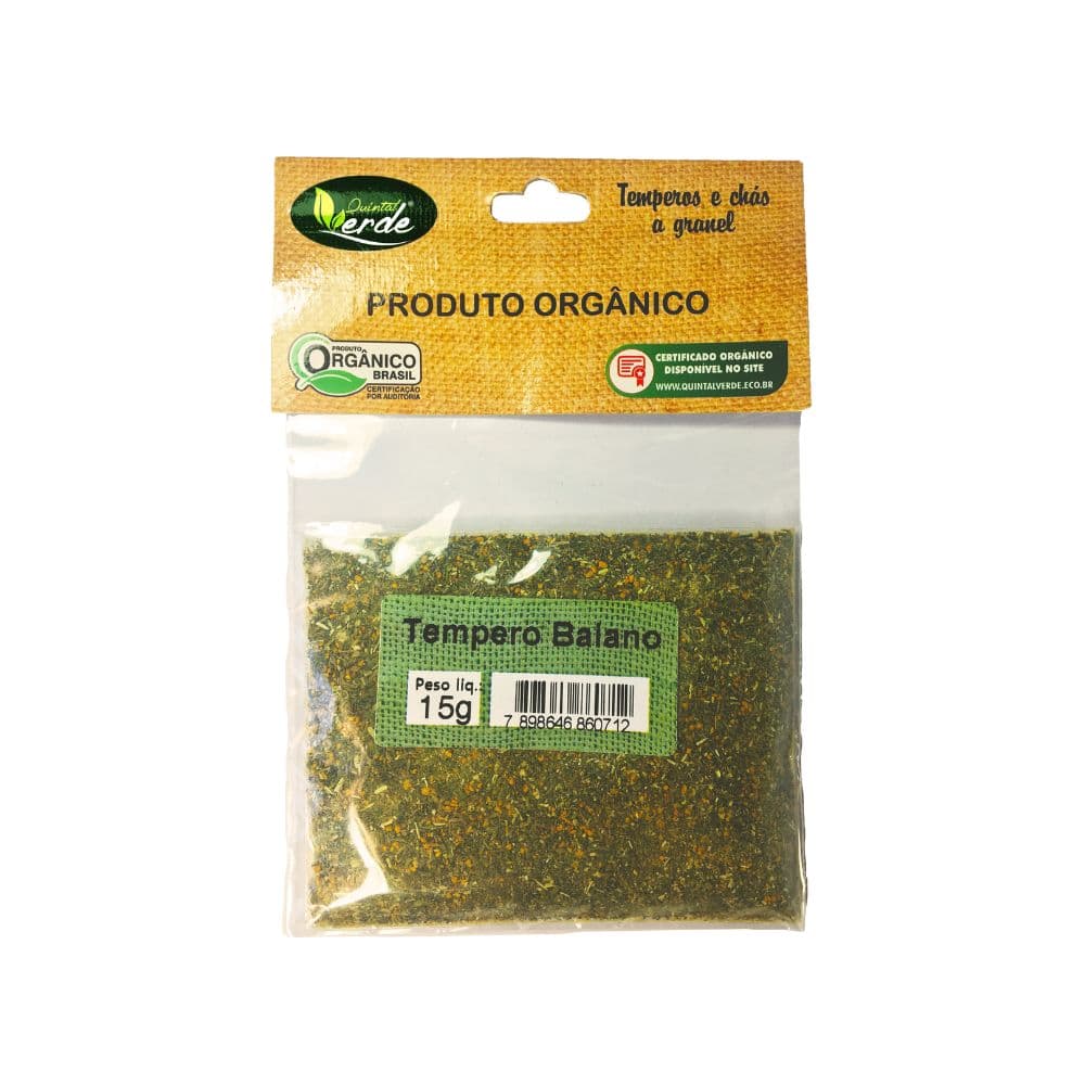 Tempero Baiano Orgânico 15g - Quintal Verde