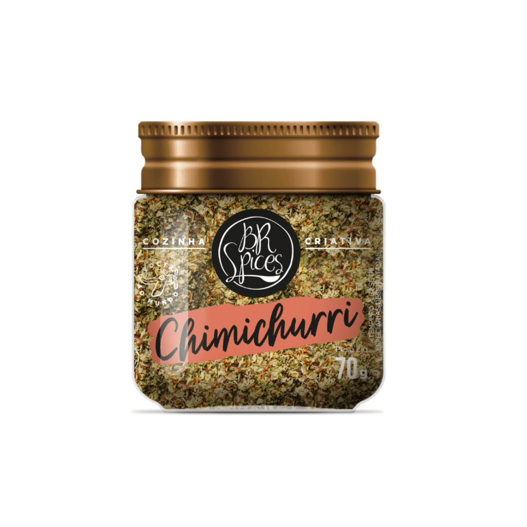 Tempero Chimichurri Seco Pote 70g - Br Spices