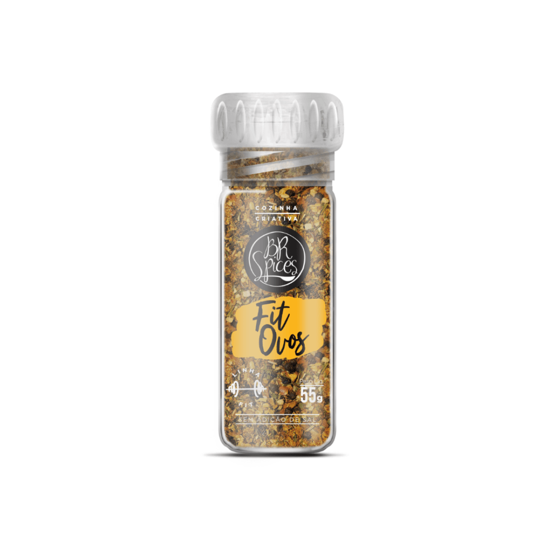 Tempero Fit Ovos Moedor 55g - Br Spices