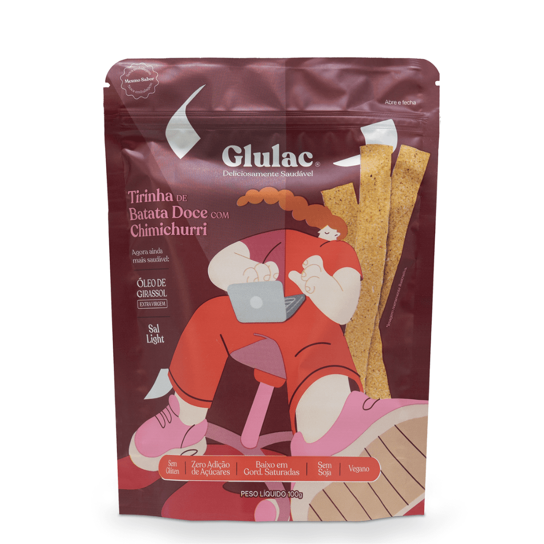 Tirinha de Batata Doce com Chimichurri 100g - Glulac