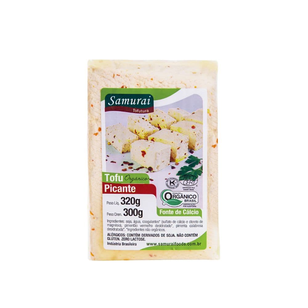 Tofu Picante Orgânico 300g - Samurai