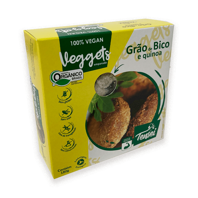 Veggets de Grão de Bico com Quinoa Orgânico 180g - Tensei