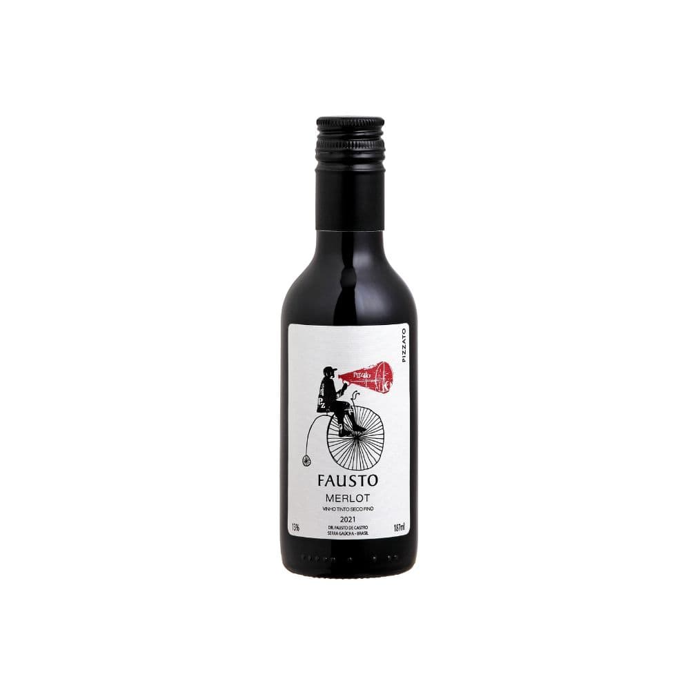 Vinho Merlot Fausto 187ml -  Pizzato