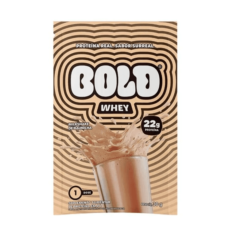 Whey Protein Sachê Milkshake de Baunilha 30g - Bold