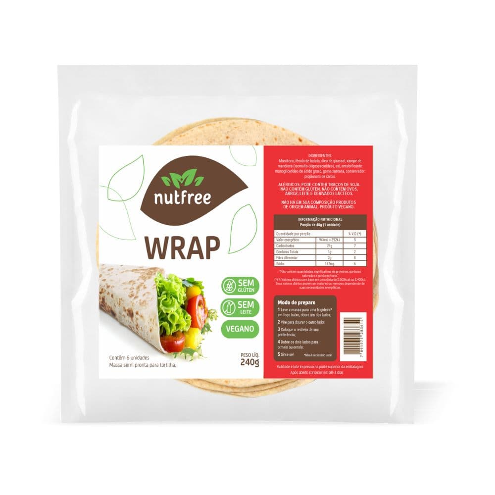 Wrap Vegano 240g - NutFree