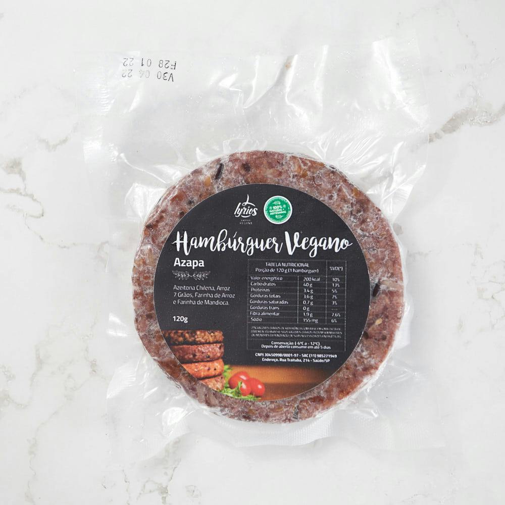 Hambúrguer de Azapa Vegano 120g - Lyrios