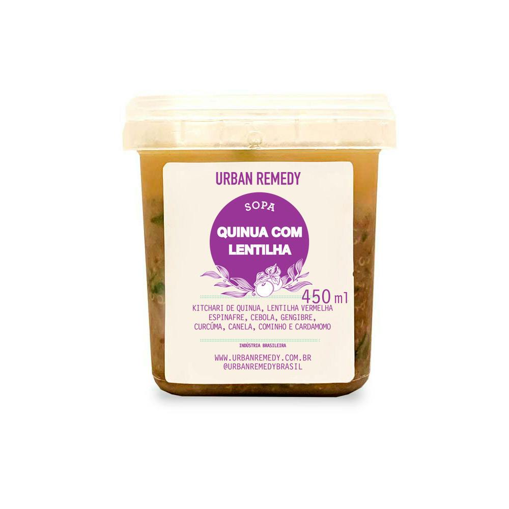 Sopa de Quinoa com Lentilha Congelada 450ml - Urban Remedy