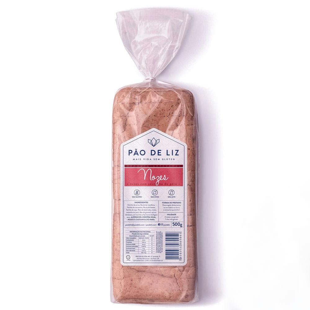 Pão de Nozes com Castanha do Pará Congelado 500g - Pão de Liz