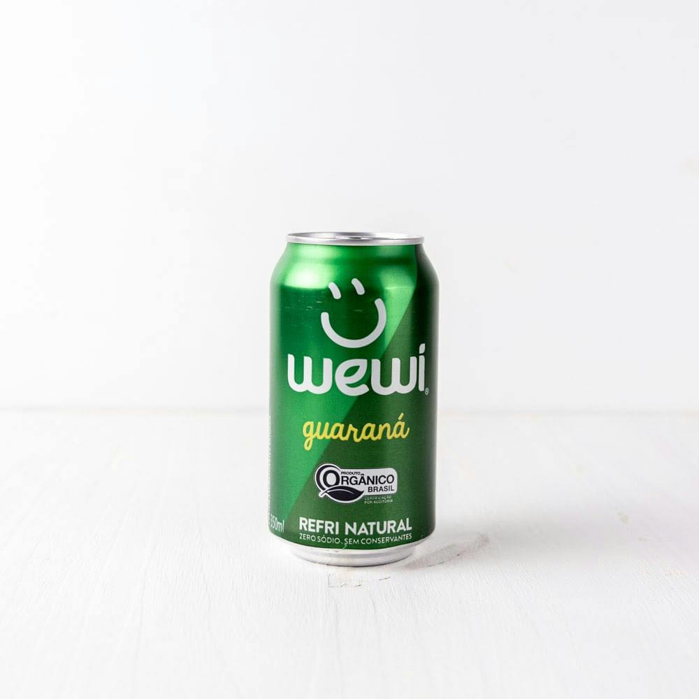 Refrigerante Guaraná Orgânico Lata 350ml - Wewi