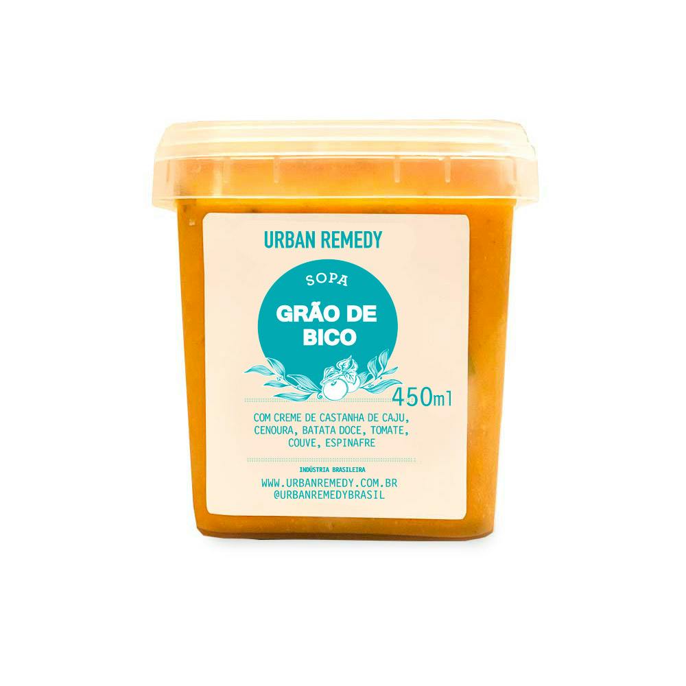Sopa de Grão de Bico Congelada 450ml - Urban Remedy