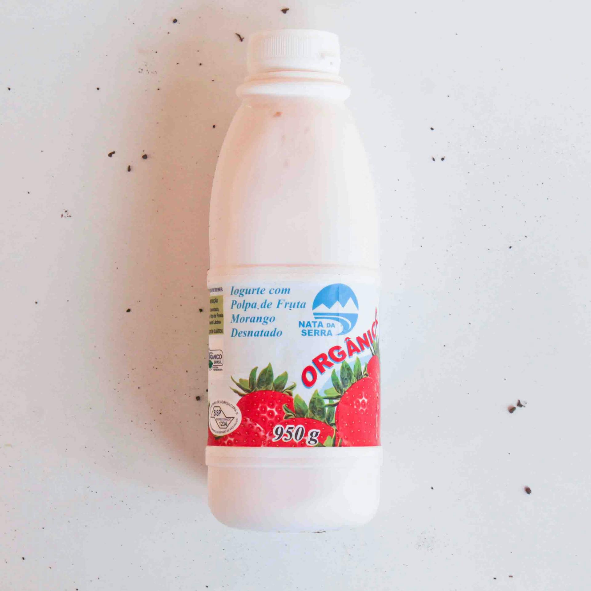 Iogurte de Morango Desnatado Orgânico 950g - Nata da Serra