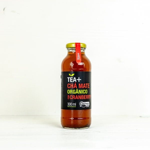 Chá Mate c/ Cranberry Orgânico 300ml - Tea+