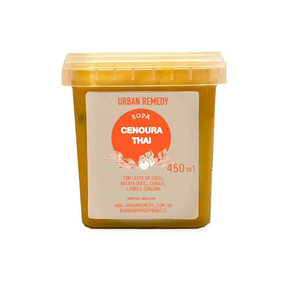 Sopa Cenoura Thai Congelada 450ml - Urban Remedy