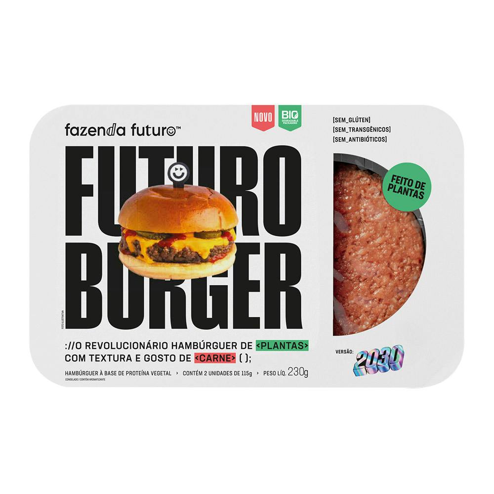 Hambúrguer Vegetal Congelado 230g - Fazenda Futuro