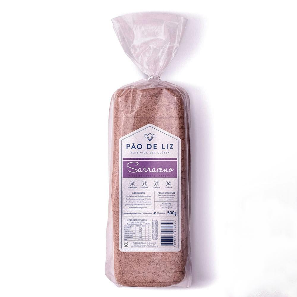 Pão Serraceno Integral Congelado 500g - Pão de Liz